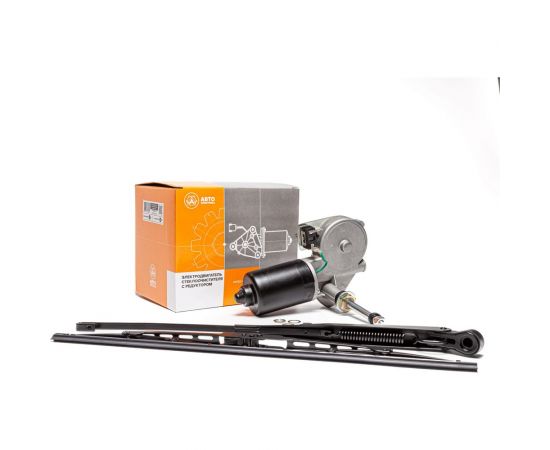 Стеклоочиститель МТЗ 12В в сборе с рычагом и щеткой, аналог 76.5205 АВТОЭЛЕКТРИКА СЛ230М СБ 