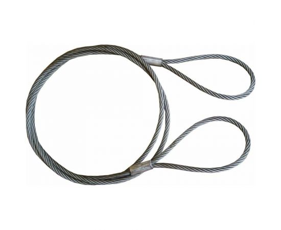 Буксировочный трос Tplus стальной, 100 т, 11 м, петля/петля, d: 29.0 мм T014416 