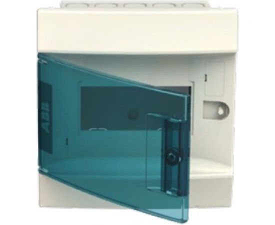 Бокс в нишу ABB Mistral41 6М зеленая дверь, без клемм, белый 1SLM004100A1201 