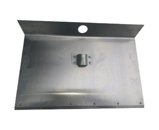 Алюминиевая лопата для снега 375х500 мм с планкой без черенка СПЕЦ КПБ-1Б-375П 