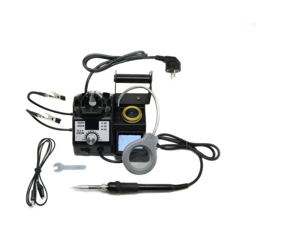 Паяльник W.E.P 926 LED-IV 60W с лупой и держателем плат М7752078 