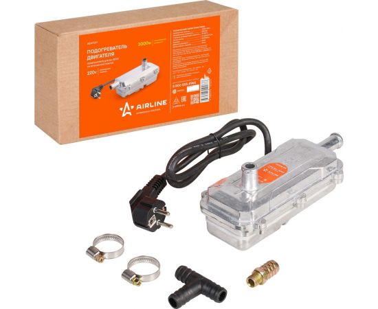 Предпусковой подогреватель двигателя Airline УРАГАН-3000 с встроенной помпой, 220 В, 3000 Вт AEAY001 