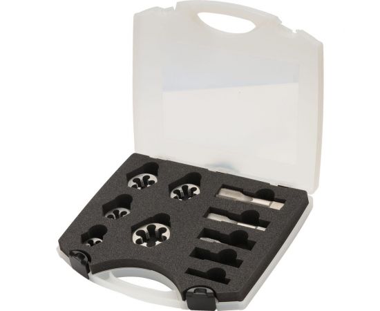 Резьбонарезной набор Bucovice Tools OS-1 HSS, 10 предметов, трубная резьба 340220 