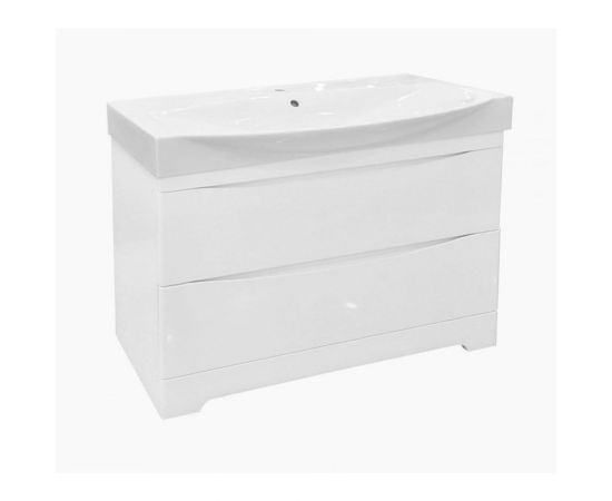 Misty Элвис -105 Тумба напольная с 2 ящ. белая эмаль П-Элв01105-0112Я – изображение 2