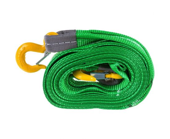 Буксировочный трос АвтоDело крюк-крюк, лента 6 м, 13 т 44514 14792 – изображение 2