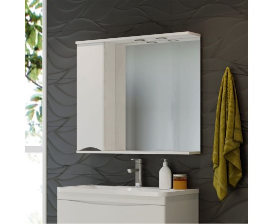 Misty Элвис - 85 Зеркало-шкаф лев. свет белая эмаль П-Элв-01085-011Л – изображение 2