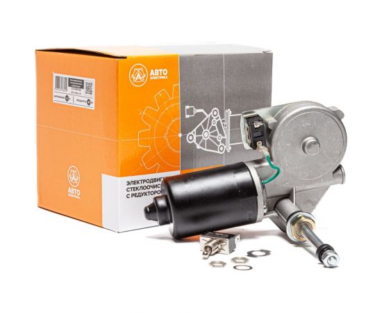 Стеклоочиститель МТЗ 12В в сборе с рычагом и щеткой, аналог 76.5205 АВТОЭЛЕКТРИКА СЛ230М СБ – изображение 2