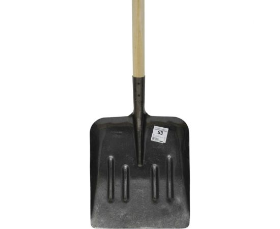 Большая зимняя совковая лопата с черенком Гранит рельсовая сталь S3Ч – изображение 2