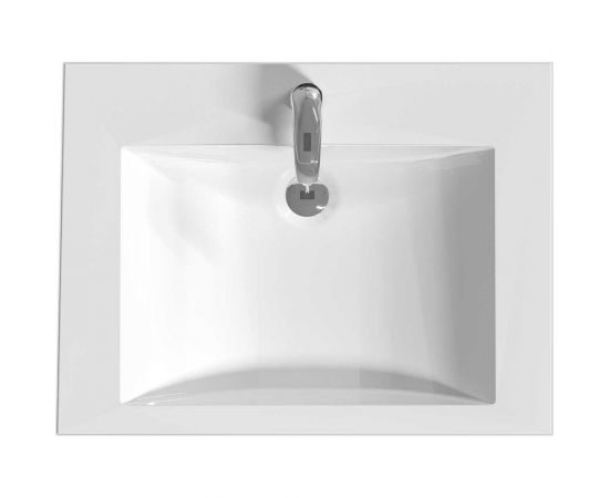 1Marka Тумба Этюд 58 П 1 в. я. Белый глянец У51989 – изображение 3