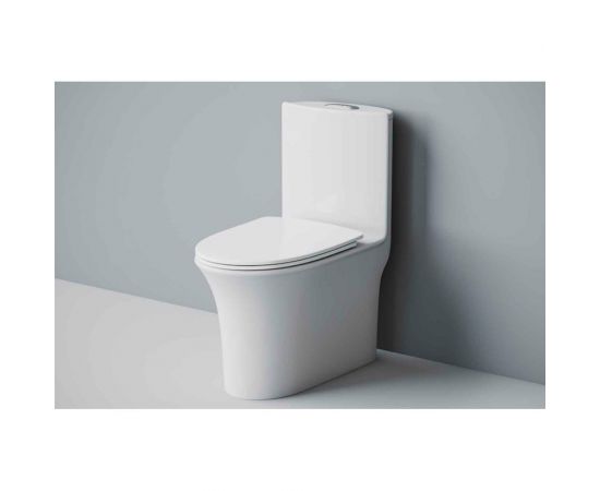 EVA GOLD Монолит SM9612, безободковый, тонкое сиденье ДП с быстрым съёмом УТ-00002052 – изображение 3