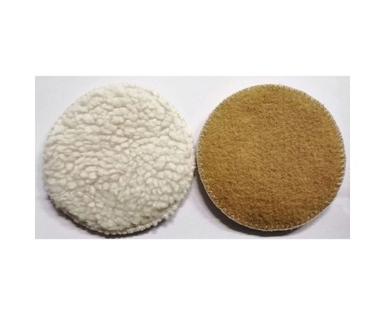 Диск полировальный 125 мм, овчина под липучку S.E.B. ОПС-125 – изображение 3