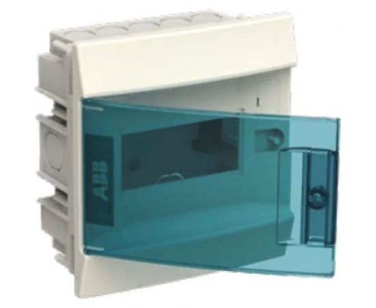 Бокс в нишу ABB Mistral41 6М зеленая дверь, без клемм, белый 1SLM004100A1201 – изображение 3
