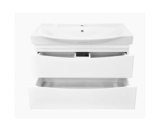 Misty Элвис -105 Тумба напольная с 2 ящ. белая эмаль П-Элв01105-0112Я – изображение 3