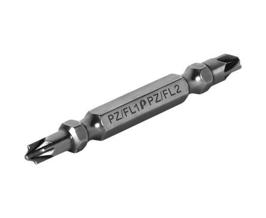 Бита отверточная Профи двусторонняя PZ/FL1-PZ/FL2, 65 мм, 2 шт для электротехнических работ ПРАКТИКА 906-821 – изображение 4