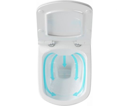 RAVAK Унитаз подвесной CLASSIC RimOFF безободковый белый X01671 – изображение 4