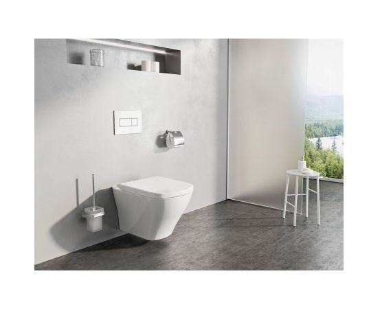 RAVAK Унитаз подвесной CLASSIC RimOFF безободковый белый X01671 – изображение 5