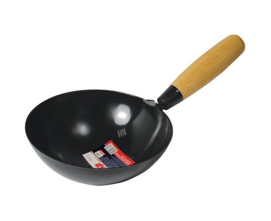 Штукатурный ковш USP, 160 мм, полукруглое дно, деревянная ручка 05910 