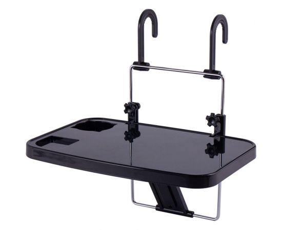 Автомобильный столик на руль или подголовник DolleX 360х235 мм, черный PMR-05 