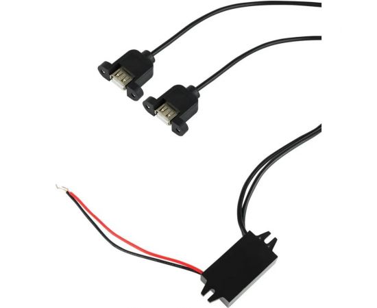 Адаптер DC 12V - 2 x USB-A 5V 3A REXANT 16-0602 