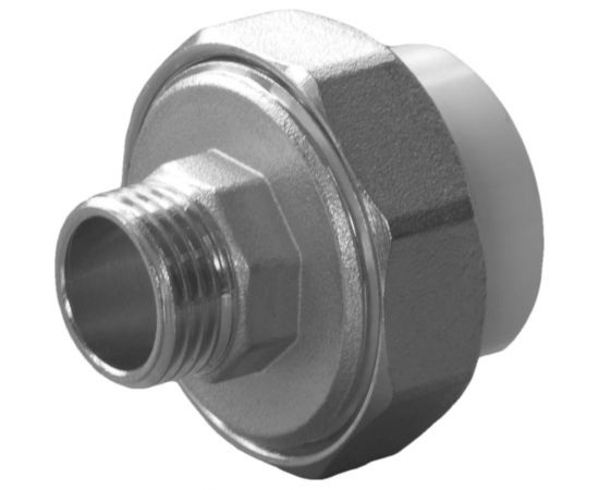 Разъемная муфта с наружной резьбой Политэк ПП 25х1/2 9800002512 