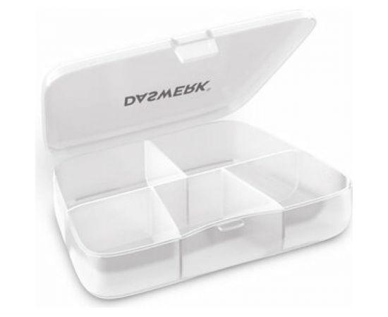 Таблетница-контейнер DASWERK для лекарств и витаминов, 5 отделений, карманный 630849 
