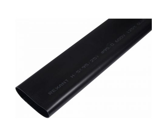Клеевая термоусадка REXANT 95.0/25.0мм, 3:1, 1м, 2шт черная 26-0095 