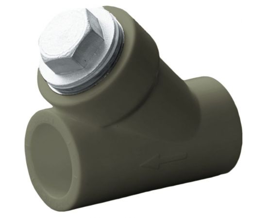 Сетчатый фильтр ПОЛИТЭК внутр./внутр. 25x3/4 PPRC (СЕРЫЕ) 9100302534с 