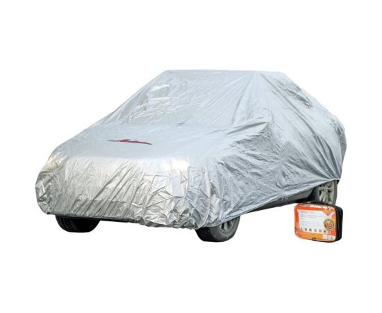 Универсальный защитный чехол-тент Airline на автомобиль, M 495x195x120 см, серый, молния для двери AC-FC-02 
