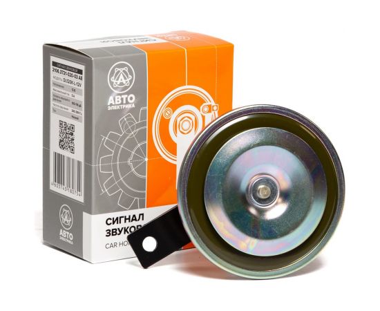 Звуковой сигнал АВТОЭЛЕКТРИКА (12081) ВАЗ/ГАЗ/УАЗ, низкий тон 2106.3721020-03 