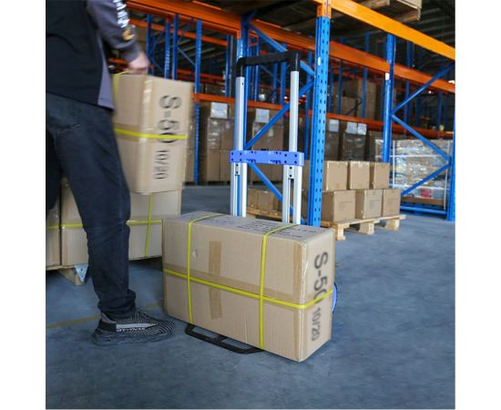 Ручная складная тележка СТЕЛЛА-ТЕХНИК алюминий, сталь, грузоподъемность 125 кг FW-90M – изображение 12