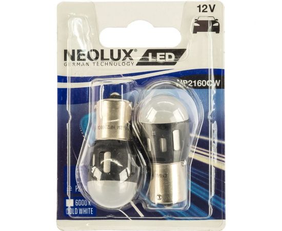 Автолампа NEOLUX P21W BA15S LED COLD WHITE 6000К блистер, 2шт 12V 1 NP2160CW-02B – изображение 2