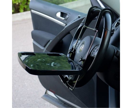 Автомобильный столик на руль или подголовник DolleX 360х235 мм, черный PMR-05 – изображение 2