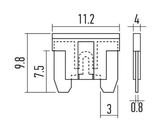 Набор флажковых предохранителей для автомобиля REXANT микро 10 шт., 5-30А 80-7125 – изображение 2