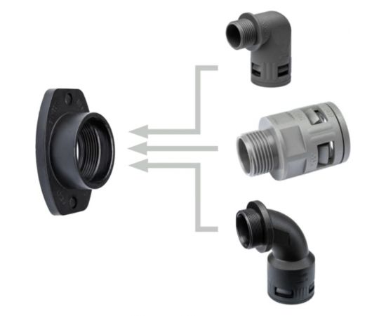 Муфта для гофрированных труб Weyer WQF2-M40B - адаптер, внутр. M40x1.5 WE2100800 – изображение 3