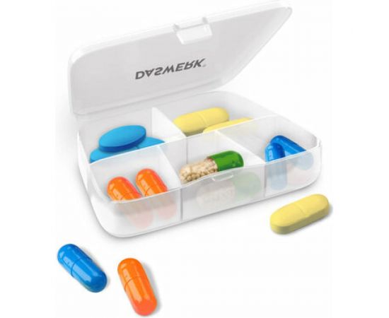 Таблетница-контейнер DASWERK для лекарств и витаминов, 5 отделений, карманный 630849 – изображение 3