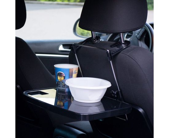 Автомобильный столик на руль или подголовник DolleX 360х235 мм, черный PMR-05 – изображение 4