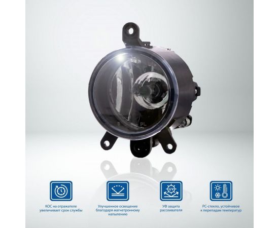 Противотуманные фары Goodyear GY-FL-2170-R галогенные, Priora, с лампами, H11, 12 В GY-FL- GY019003 – изображение 5