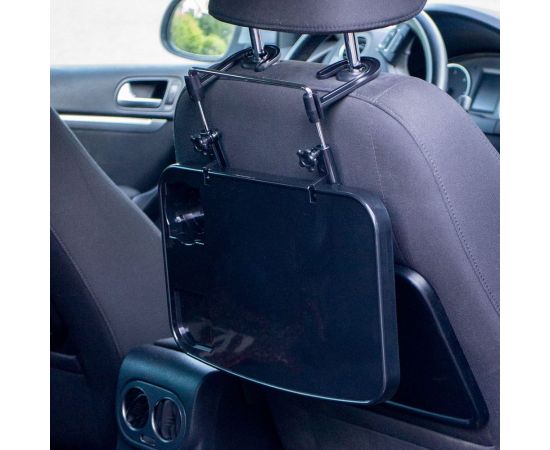 Автомобильный столик на руль или подголовник DolleX 360х235 мм, черный PMR-05 – изображение 5