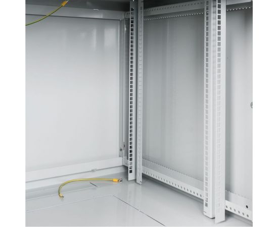 Настенный разборный шкаф КДДС 19"", 9U, ПЕРФОРИРОВАННАЯ дверь, 600x600, серый УТ000004357 – изображение 5