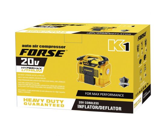 Многофункциональный беспроводной автомобильный компрессор FORSE K1 – изображение 6