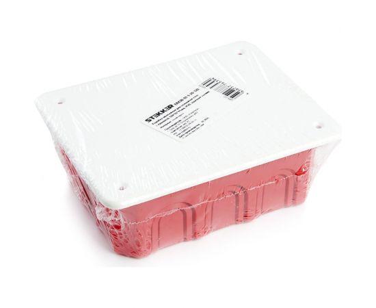 Монтажная коробка STEKKER EBX30-01-1-20-120 для сплошных стен, с крышкой, 120*92*45мм, IP20, красный (GE41008) 49005 – изображение 8