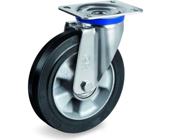 Колесо с вращающейся опорой и пластиной крепления (200 мм; 500 кг) Tellure rota 724506 – изображение 9