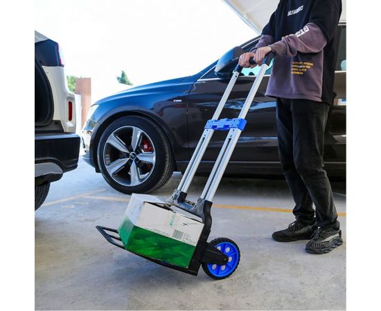 Ручная складная тележка СТЕЛЛА-ТЕХНИК алюминий, сталь, грузоподъемность 125 кг FW-90M – изображение 10