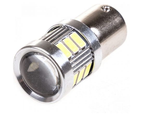 Автолампа диод S25 P21W 18 SMD диода BA15s 1-контурная, белая SKYWAY S08201316 