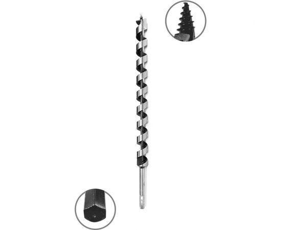 Сверло по дереву винтовое (26x460 мм; HEX) VIRA 552048 