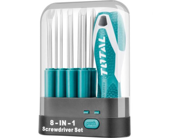 Отвертка со сменными насадками 9 шт. TOTAL THT250906 