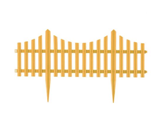 Декоративный забор PALISAD Гибкий, 24 х 300 см, желтый 65016 