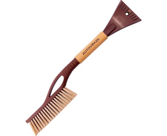 Щетка со скребком для удаления снега и льда AUTOVIRAZH AV-2134 