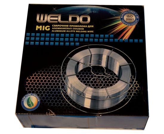Проволока сварочная MIG AlSi-5 (ER4043) 1.0 мм, 2 кг, D200 WELDO X7601 
