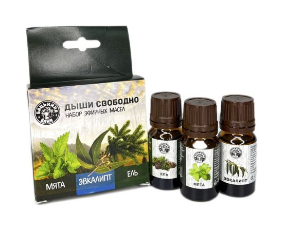 Набор эфирных масел Бацькина баня Дыши свободно 16102 